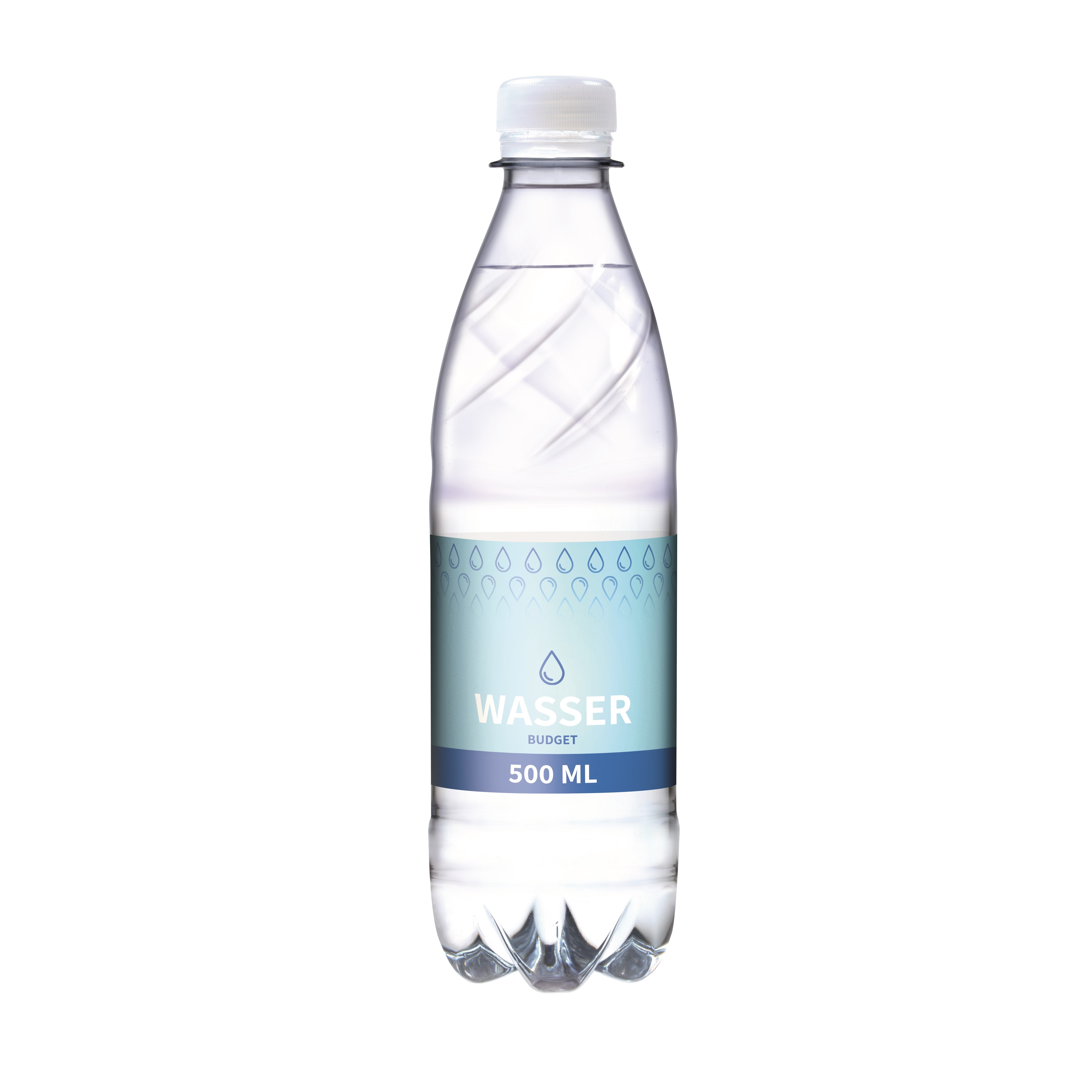 500 ml Tafelwasser, sanft prickelnd (Flasche Budget) - Papieretikett 500 ml Tafelwasser, sanft prickelnd (Flasche Budget) - Papieretikett