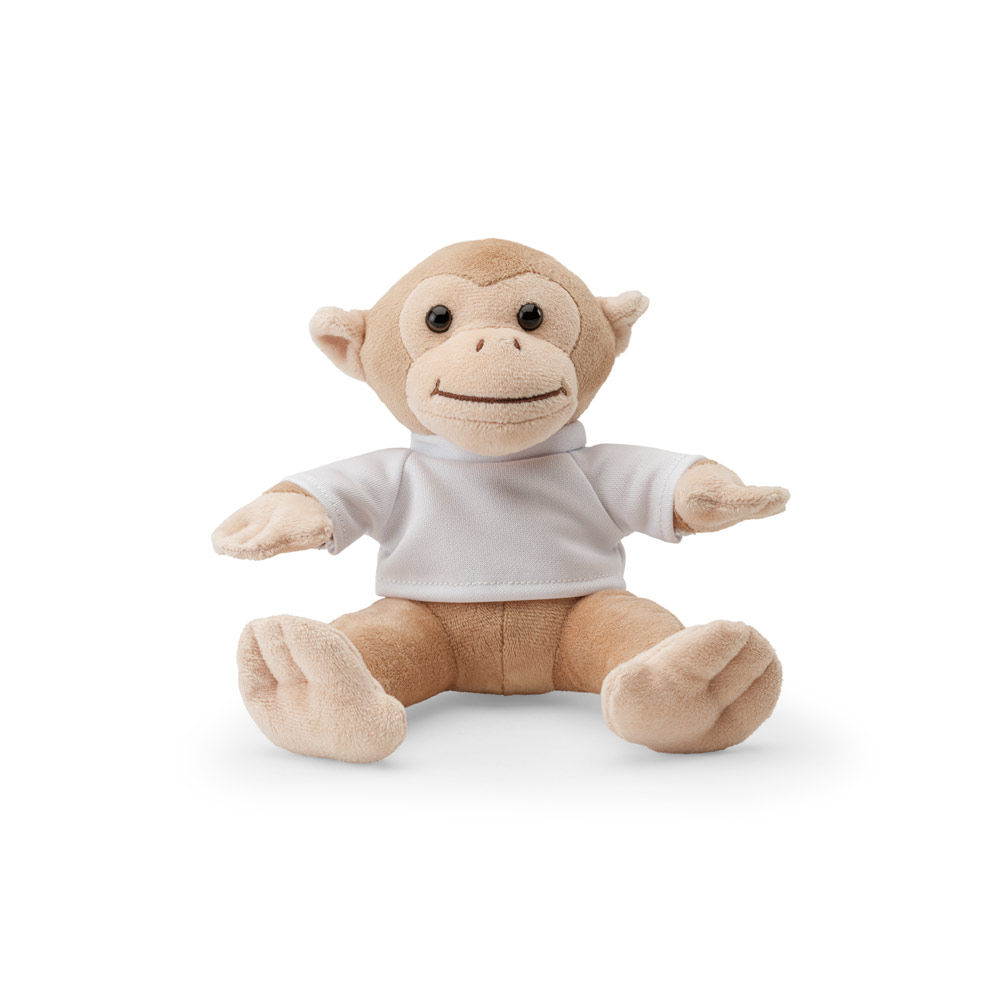 MONKY Plüschtier in Form eines Affen mit T-Shirt