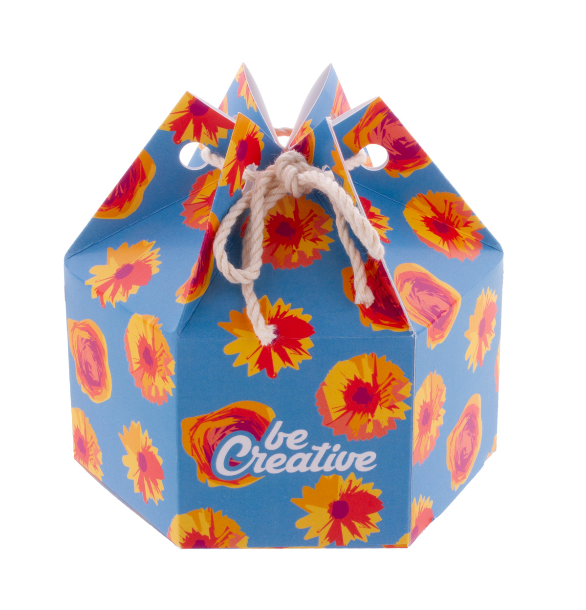 Sechseckige Geschenkbox CreaBox HexaCord M