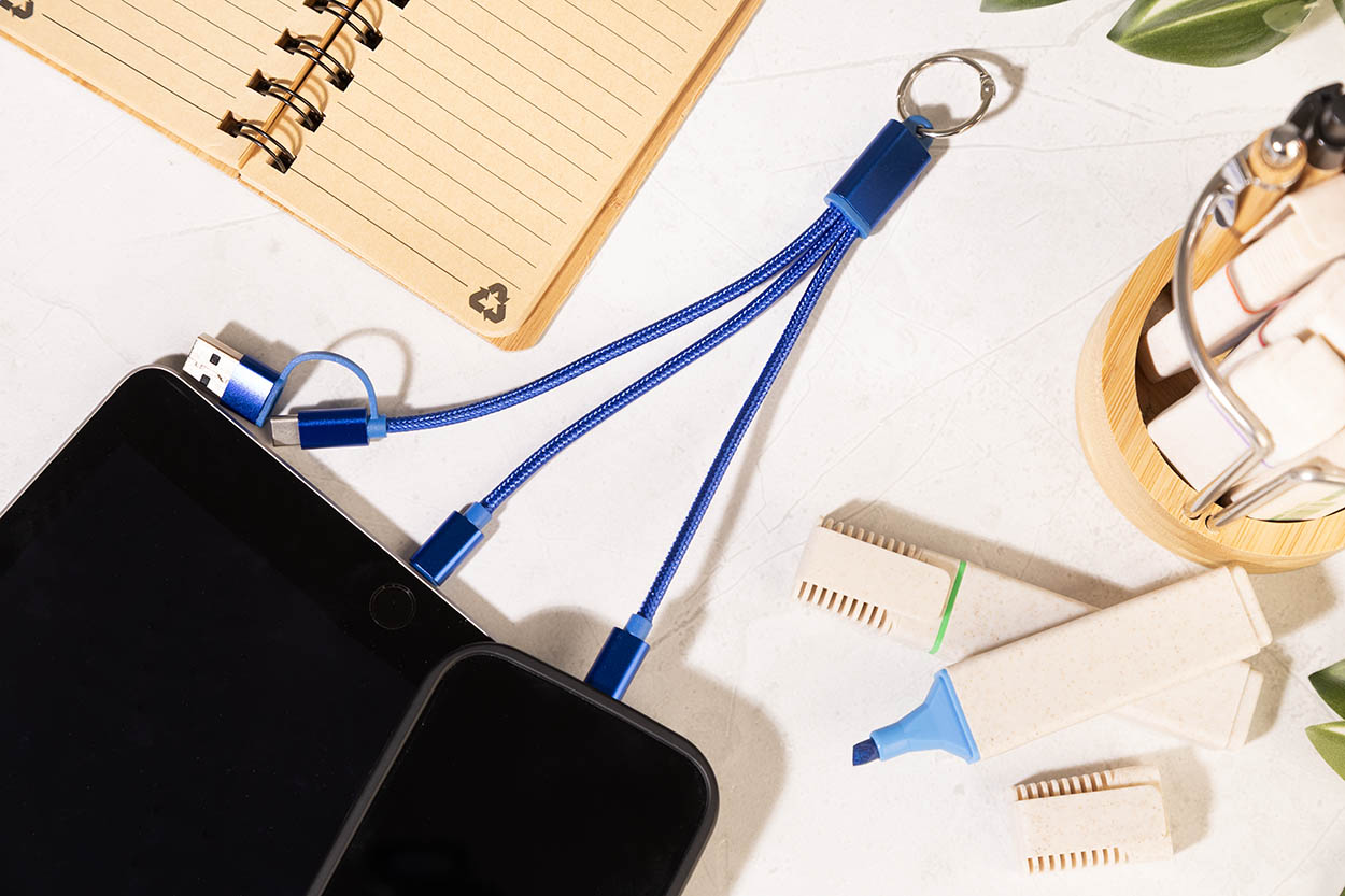 USB-Ladekabel mit Schlüsselanhänger Rafob