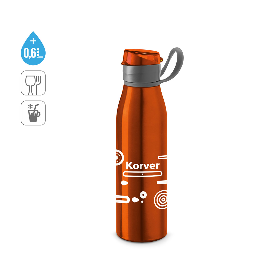 KORVER Sportflasche aus Aluminium 650 mL