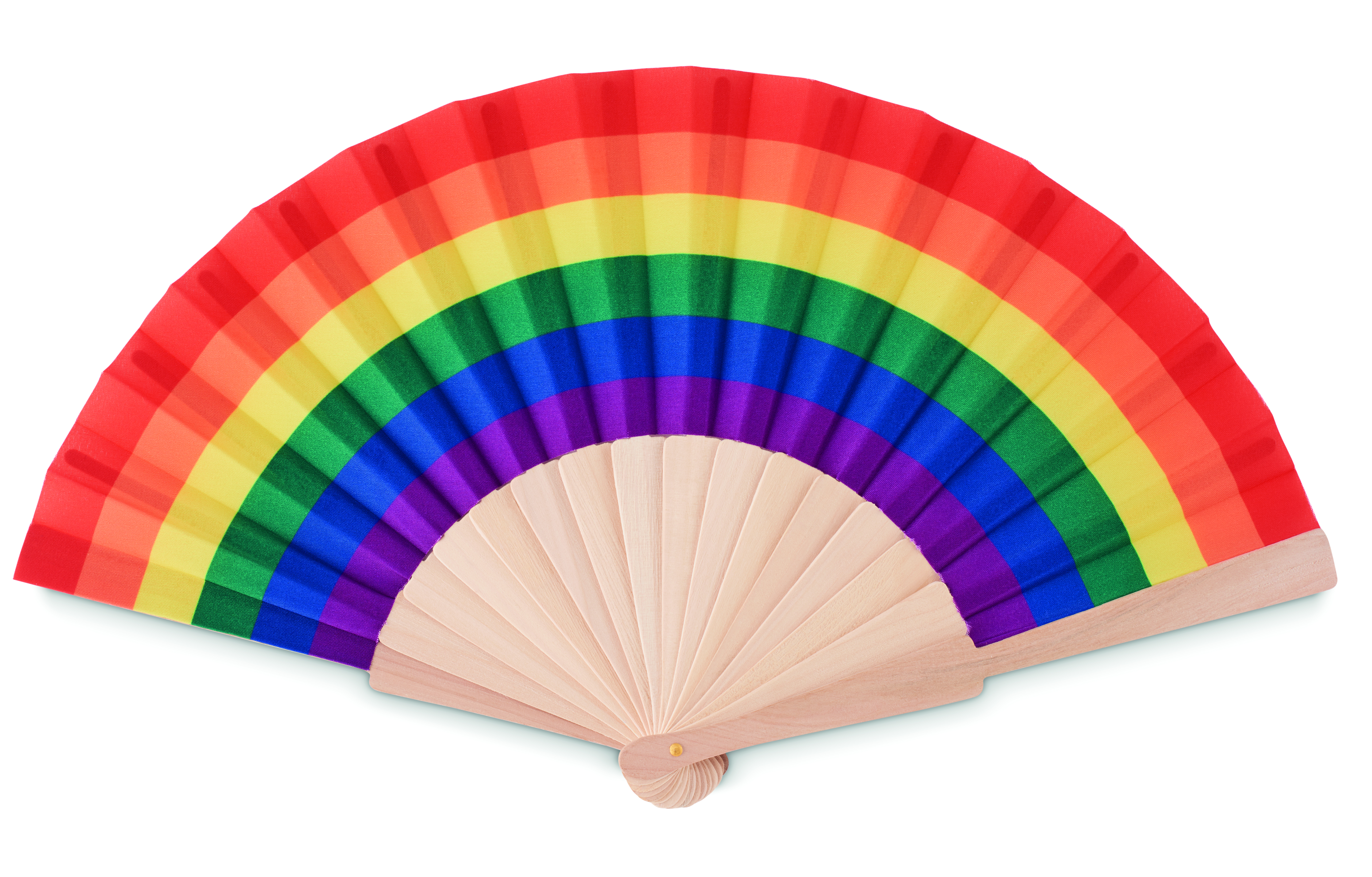 Fächer regenbogenfarbig BOWFAN Fächer regenbogenfarbig BOWFAN