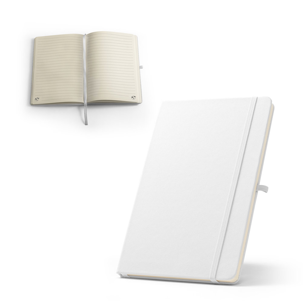 ANNE SUB A5 Notizbuch aus recyceltem 300D-Polyester (100% rPET), ideal für die Sublimationspersonalisierung