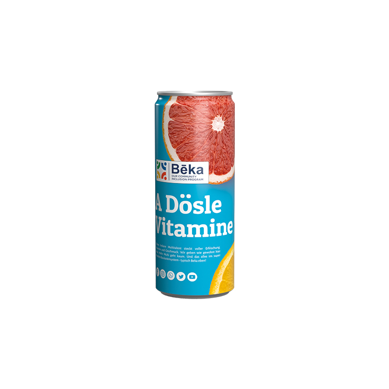 Getränkedose 250ml Isodrink Light, Sleeve-Folie weiß Getränkedose 250ml Isodrink Light, Sleeve-Folie weiß