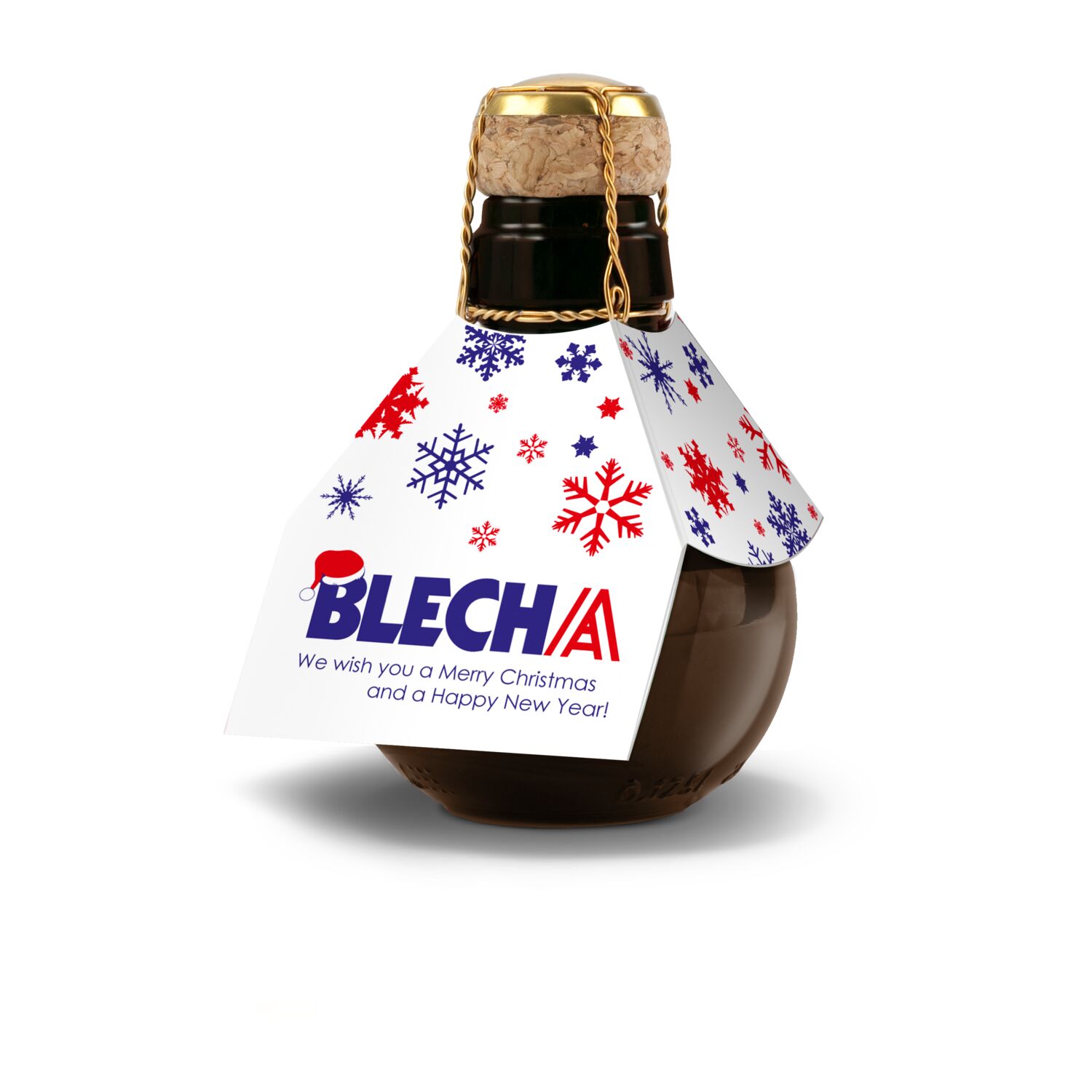 Kleinste Sektflasche der Welt! Vielen Dank - Inklusive Geschenkkarton in Gelb, 125 ml