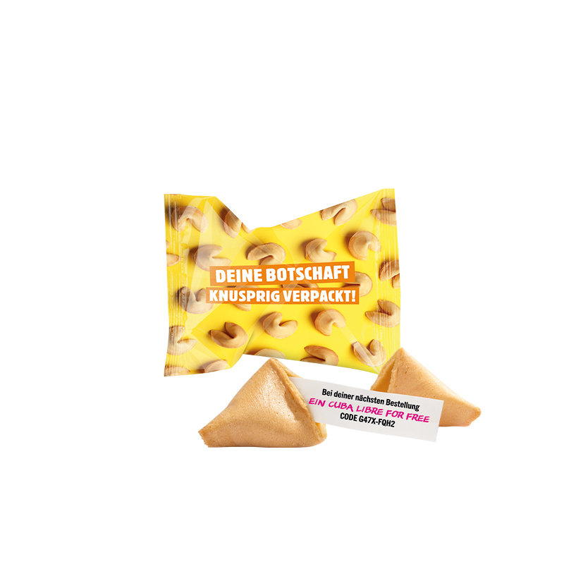 Glückskeks Folie, weiß Glückskeks Folie, weiß