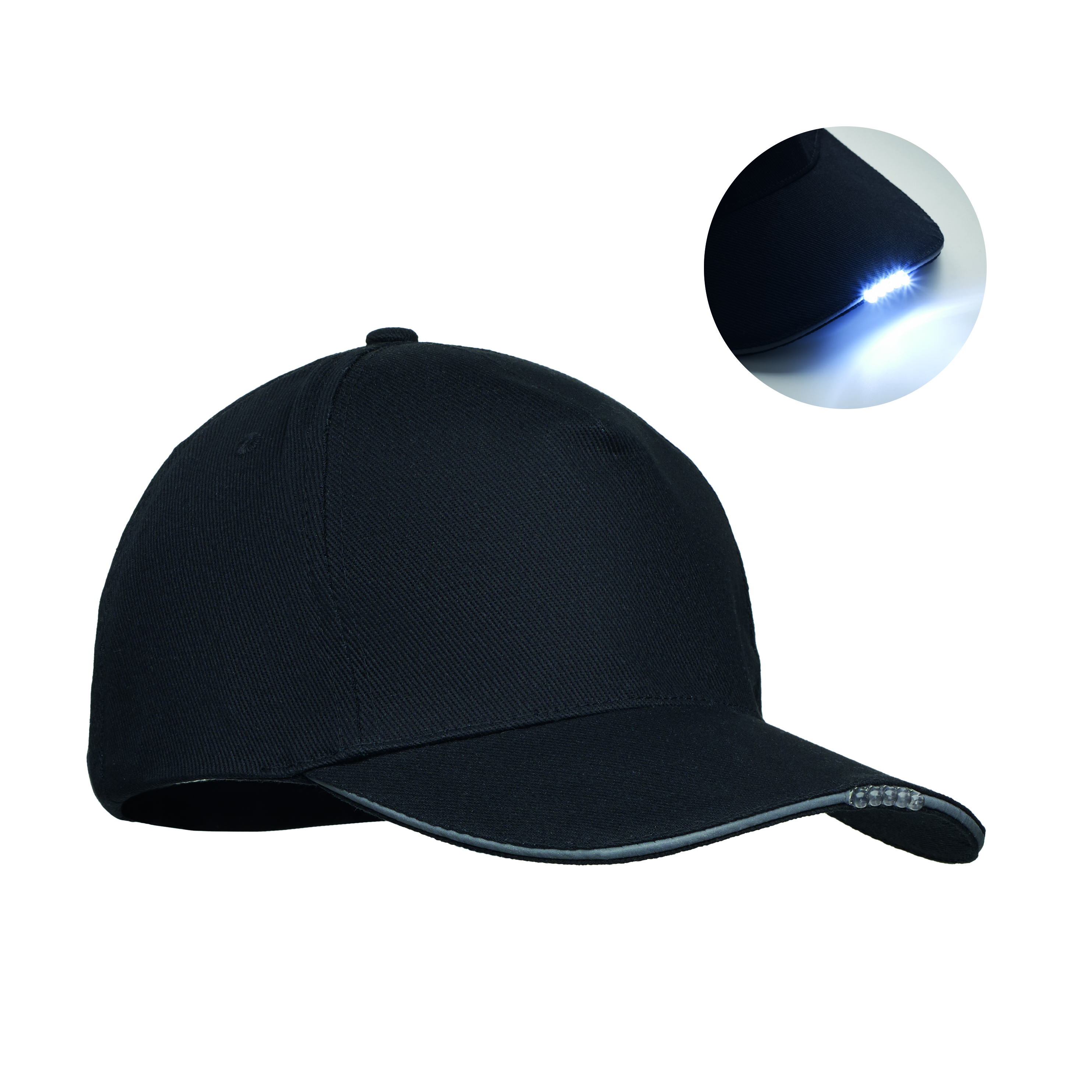 Baseball Kappe mit LED 220g / m² LUZCAP