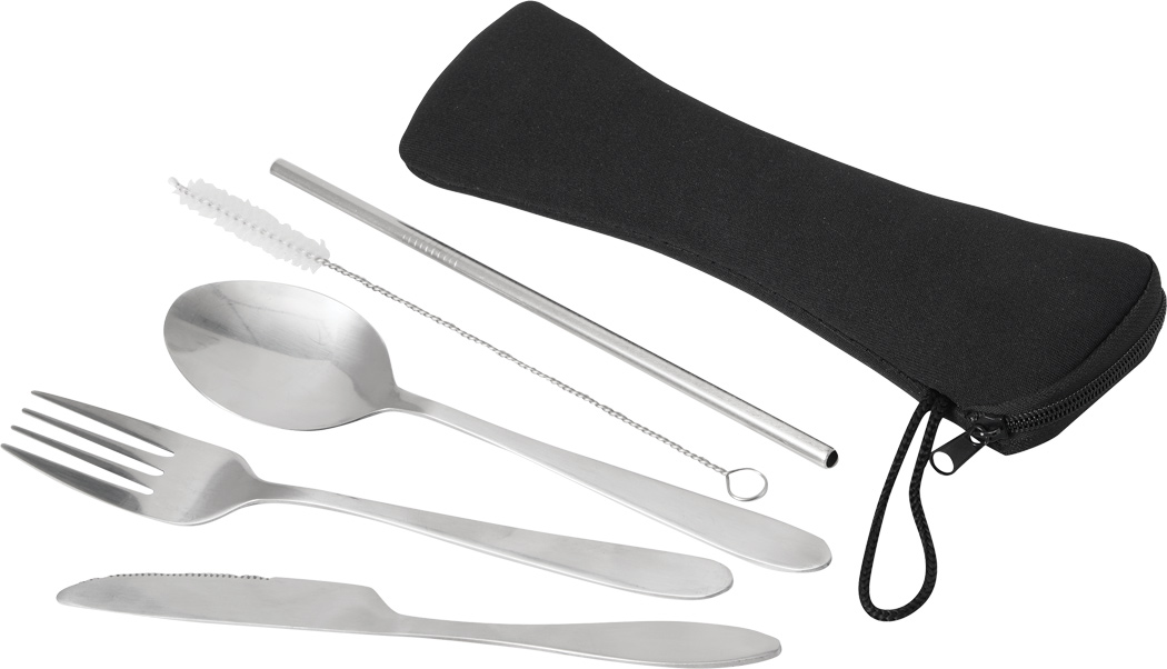 Edelstahl-Besteckset STELLOKIT, 5-teilig